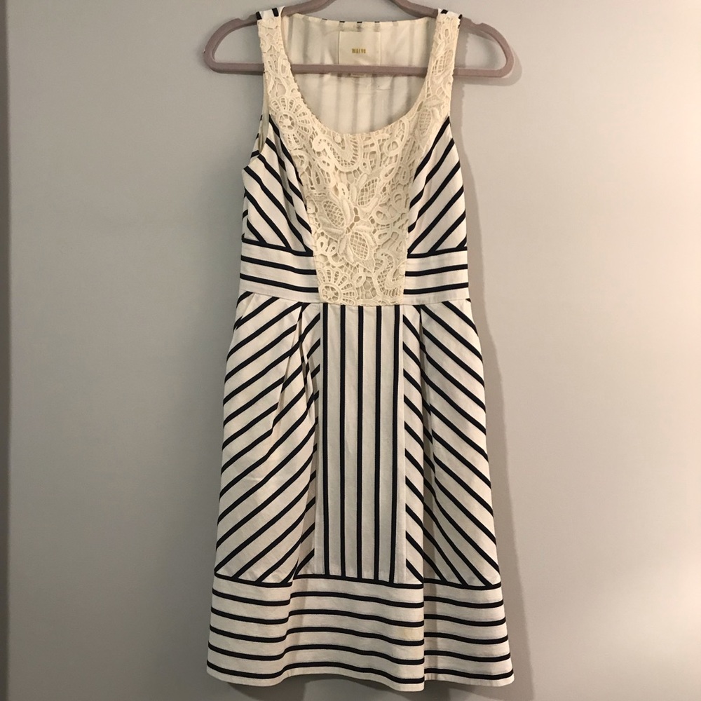 Anthropologie Nautical Striped Dress